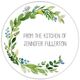 Arched Green Swag From the Kitchen Round Stickers in a Jar Image 2 of 2